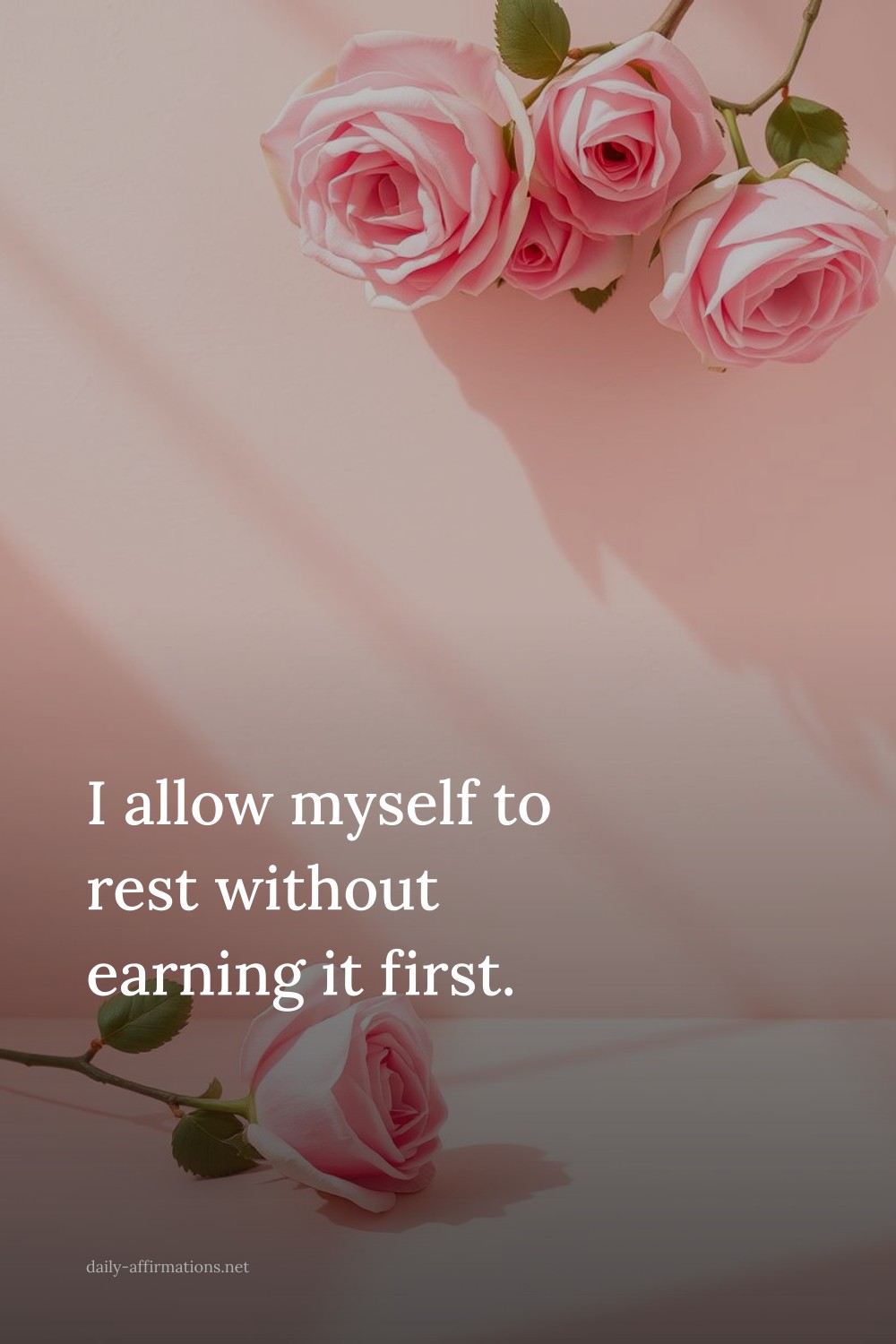 I allow myself to rest without earning it first.