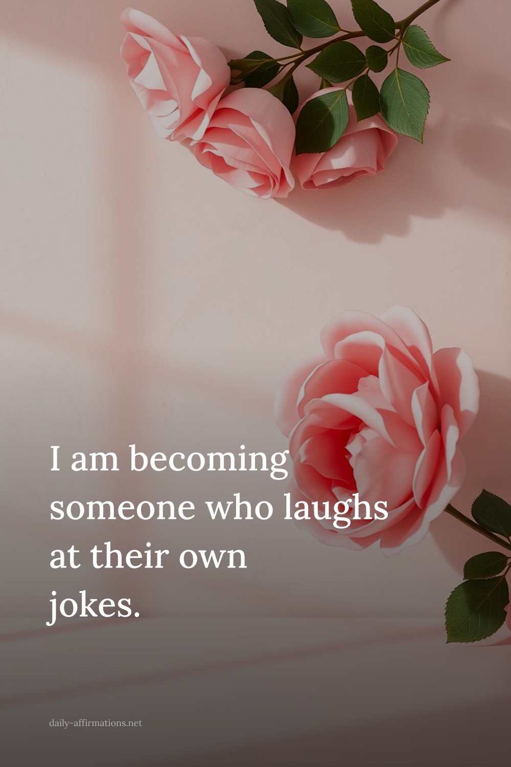 I am becoming someone who laughs at their own jokes.