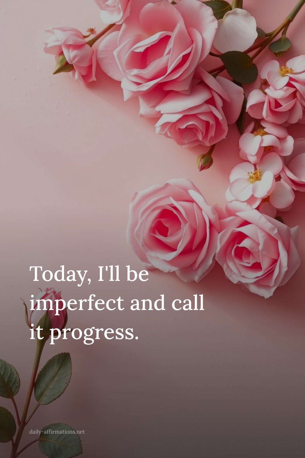 Today, I'll be imperfect and call it progress.