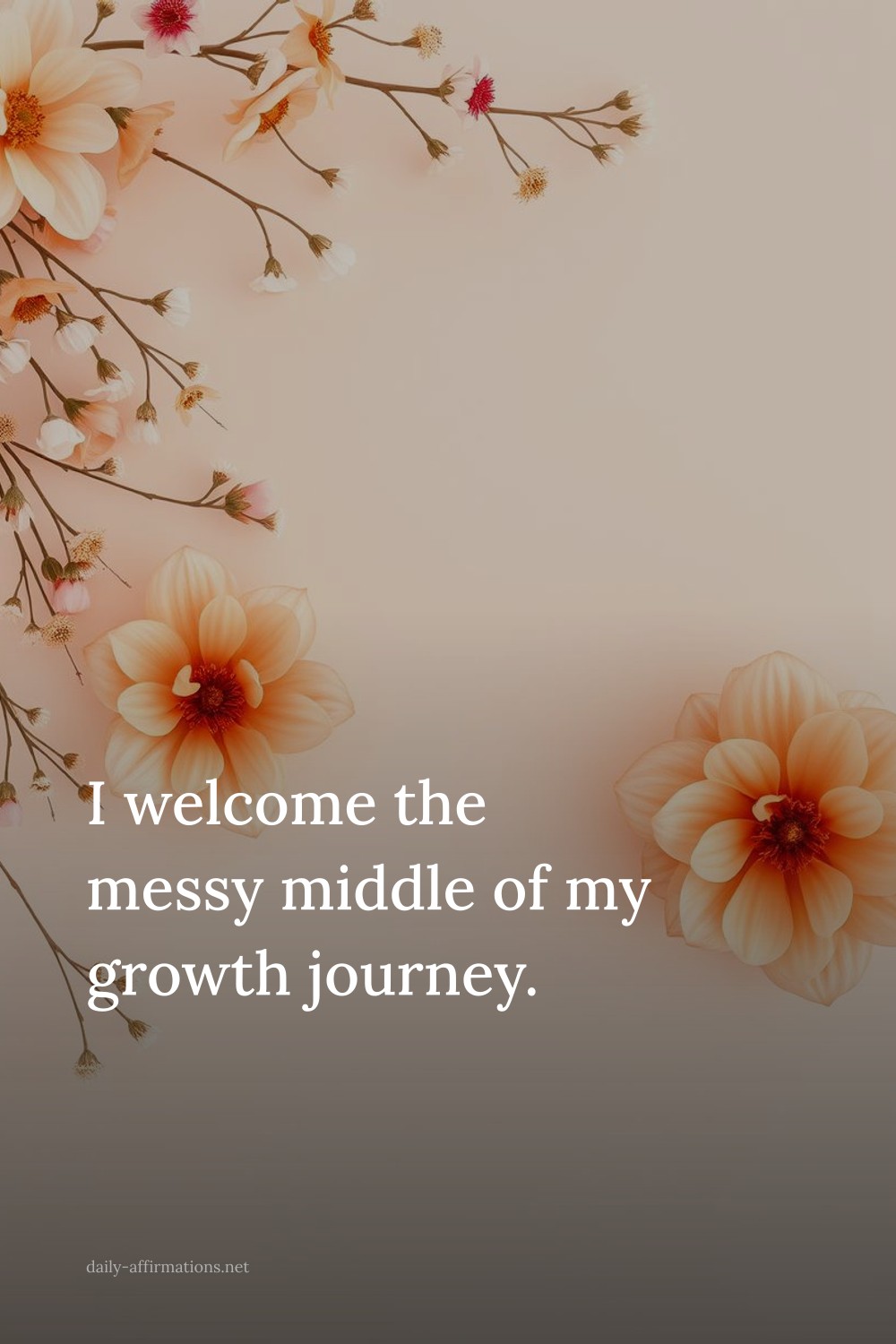 I welcome the messy middle of my growth journey.