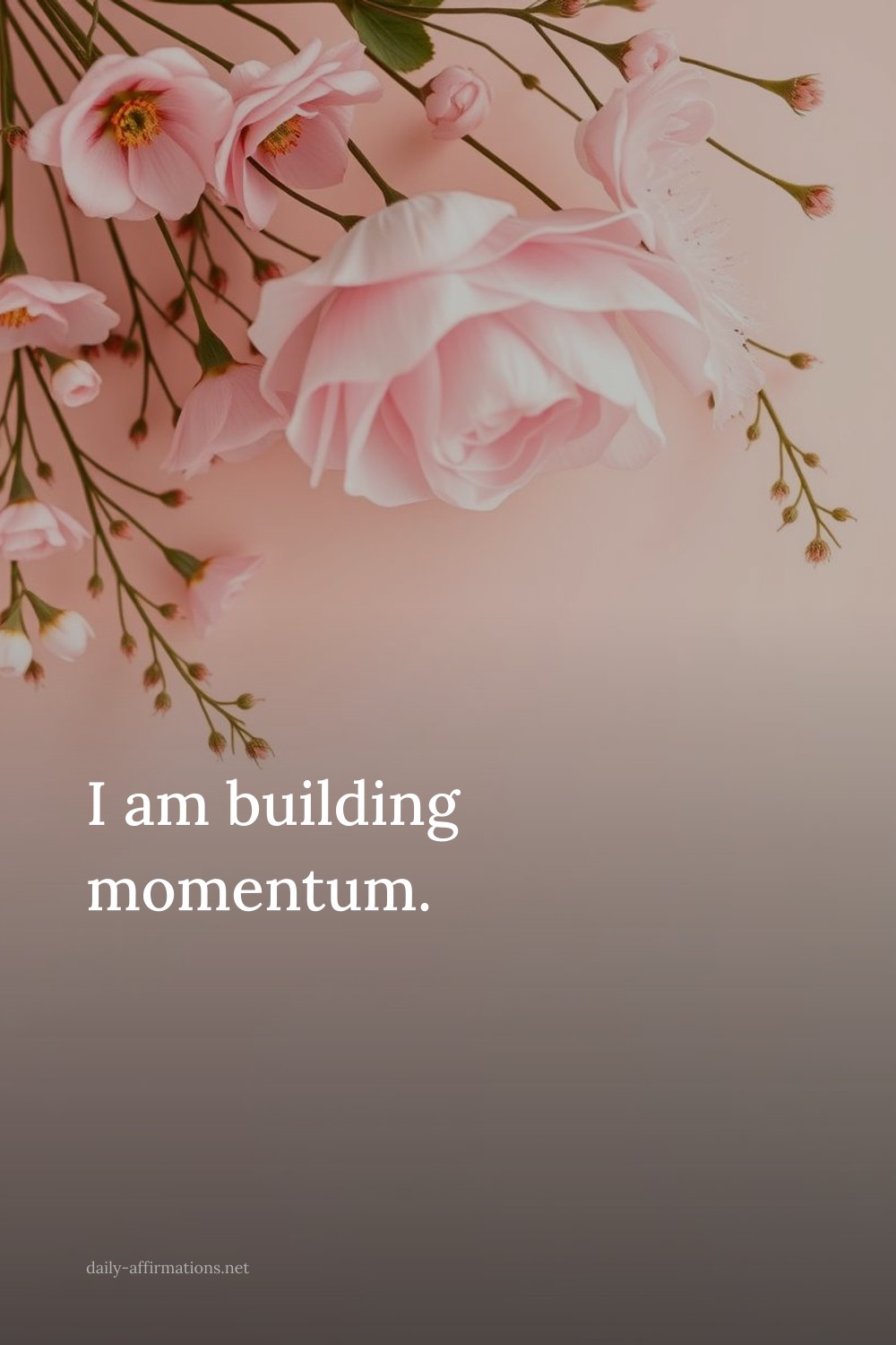 I am building momentum.